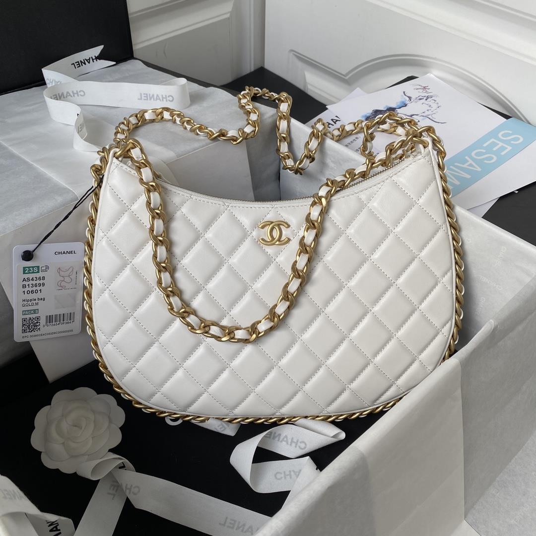 Chanel Large Hobo Bag AS4368 B13699 10601 , White, One Size