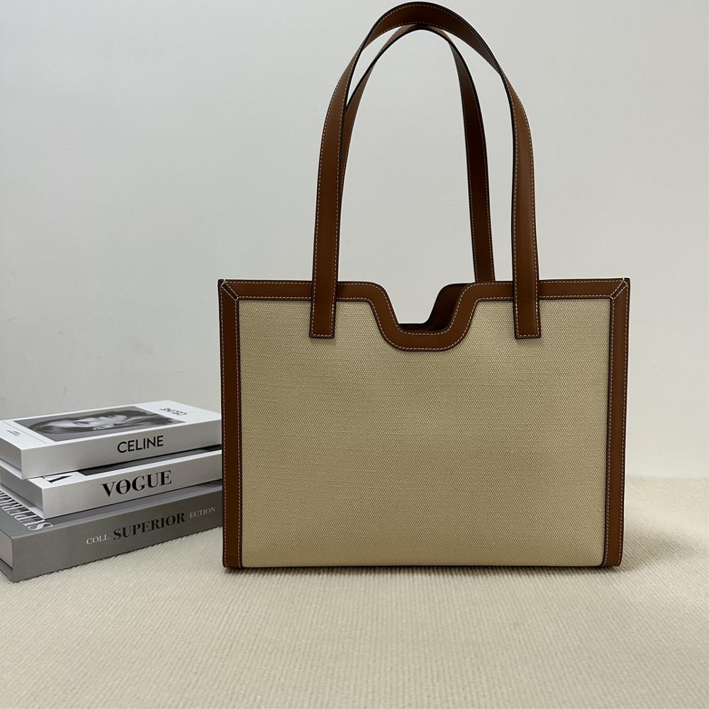 New product launchThe Celine 2023 new Cabas brand new 16 series linen tote extra large tot