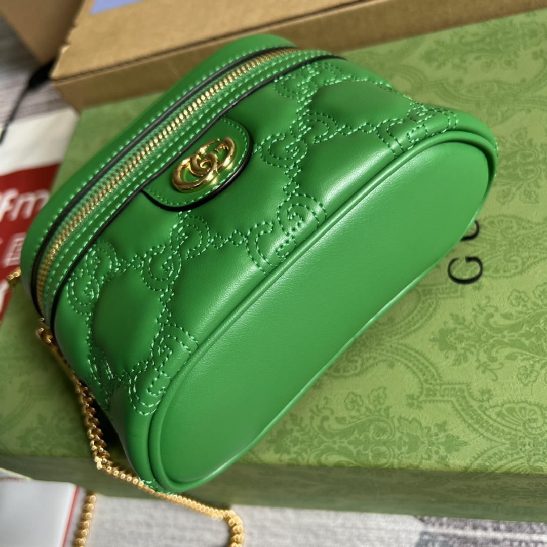 Equipped with a full set of specialty green packaging GG Matelassmini handbags quilted leather