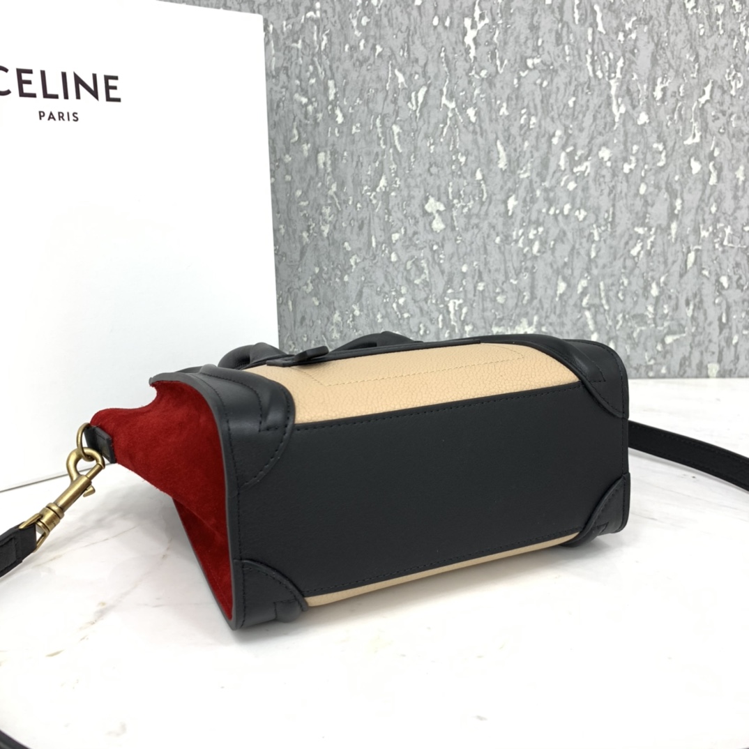 New version of CELINE smiley bag  original overseas single parallel cargo 20CM LUGGAGE calfski