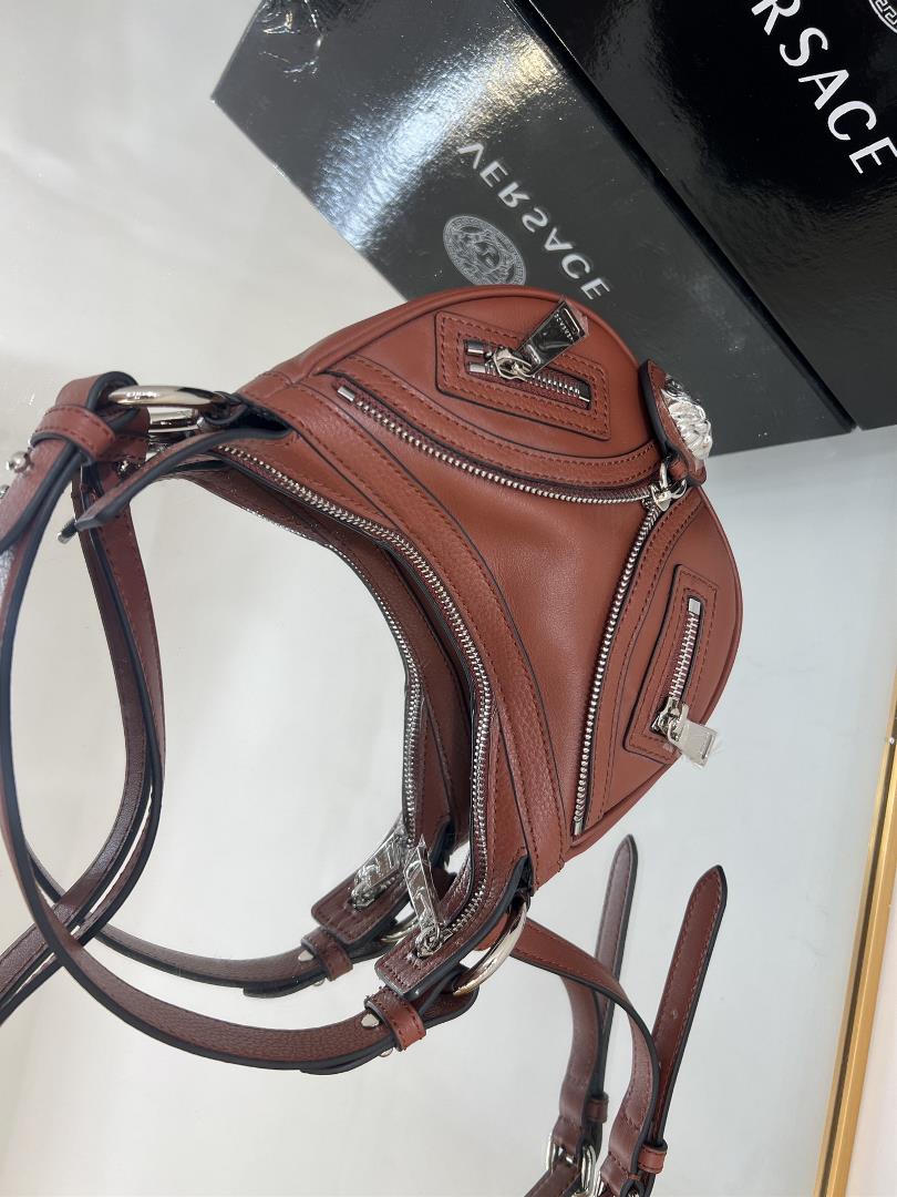 small versace versic new crescent crescent bags cross body or underarms crescent shape