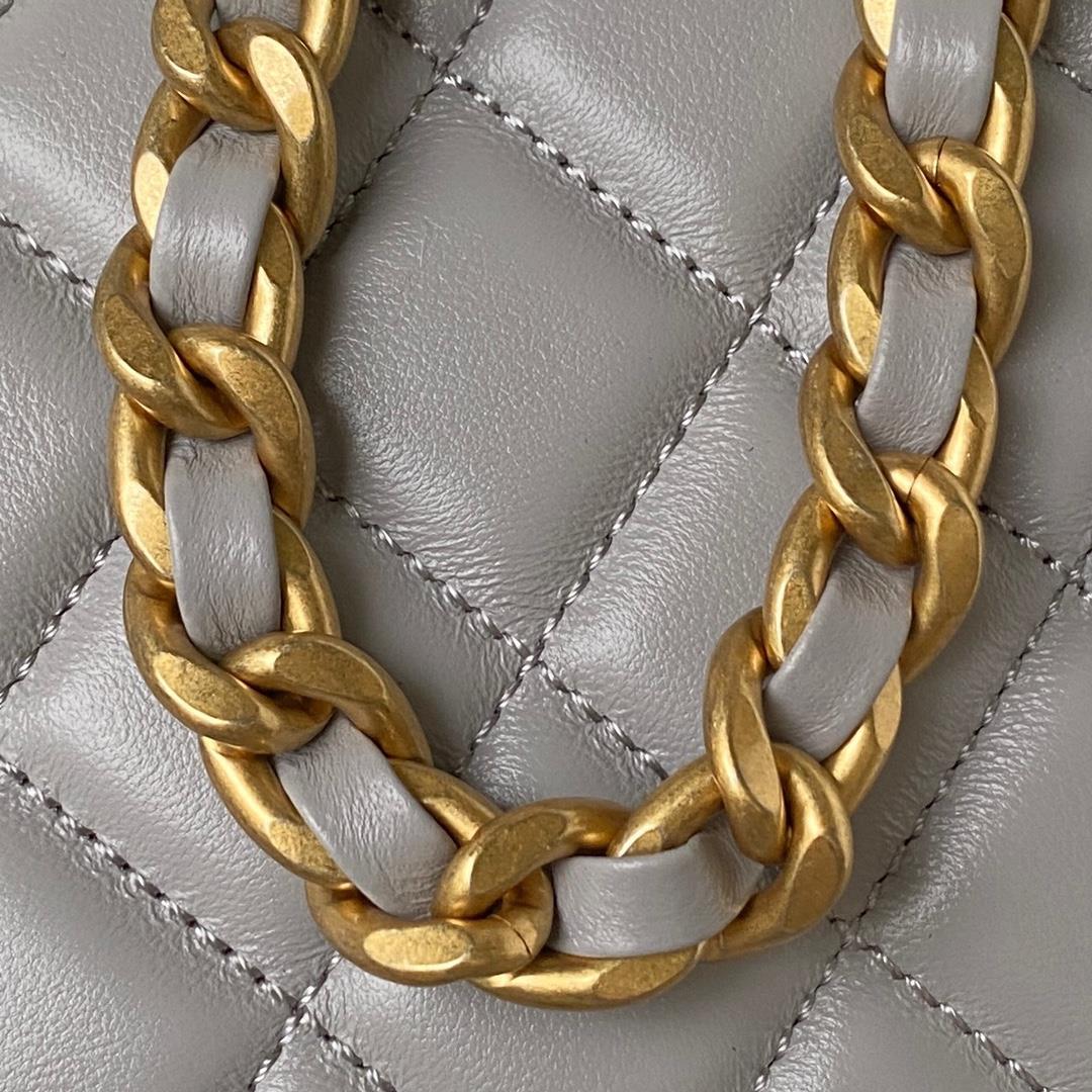 Chanel Xi Leather Bag 23B New AS4378The newly designed hobo binding is adorned with exquis