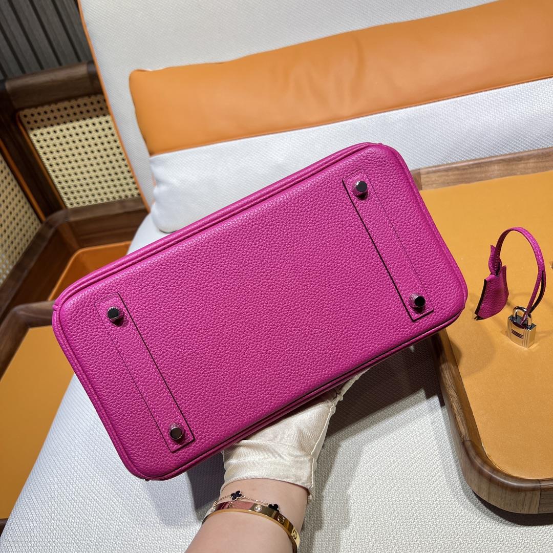 Birkin 25 Platinum Togo L3 Rose Purple Rose Pourpre Inner Seam Silver Button Purchase Level To