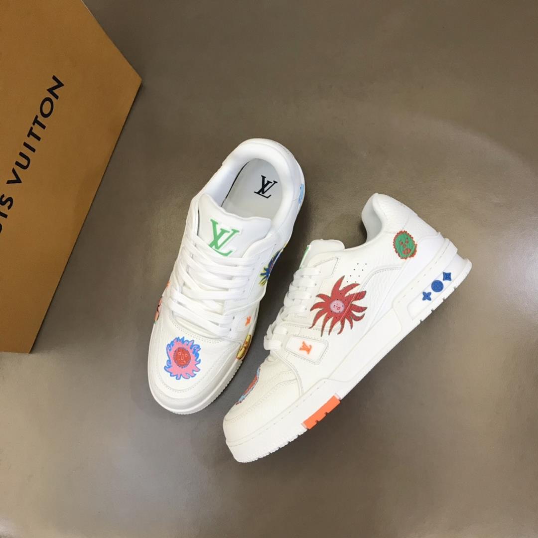 Luxury Trainer Couple Casual Sports Shoe inspired by vintage basketball shoes by designer Virg