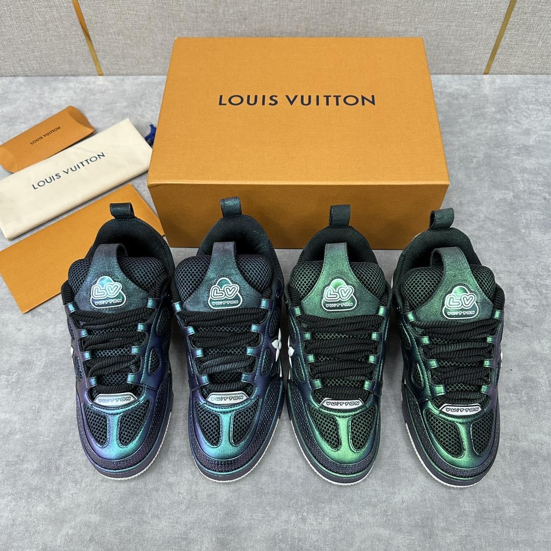 L familys new SKATE heavy industry technology chameleon thick sole lace up sports shoes