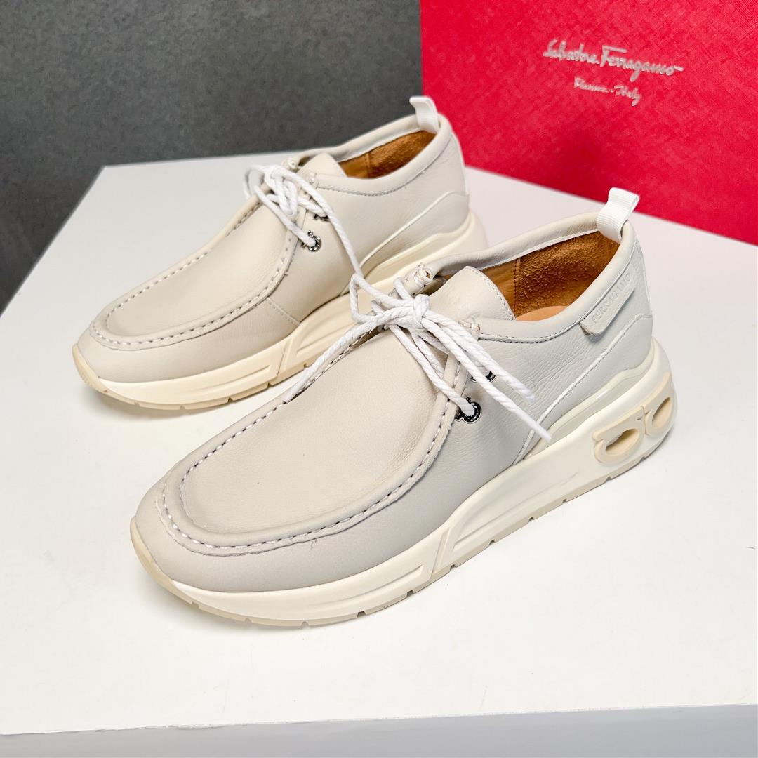 salvatore Ferragamo SpA 2023 mens new casual sneakers are fashionable sporty charming blue c